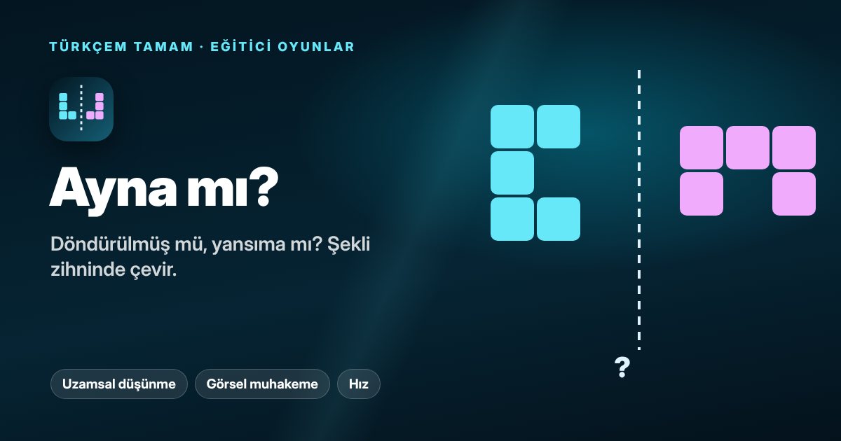 Ayna mı?