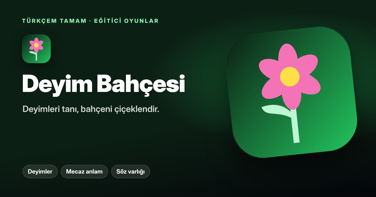 Deyim Bahçesi oyunu kapak görseli