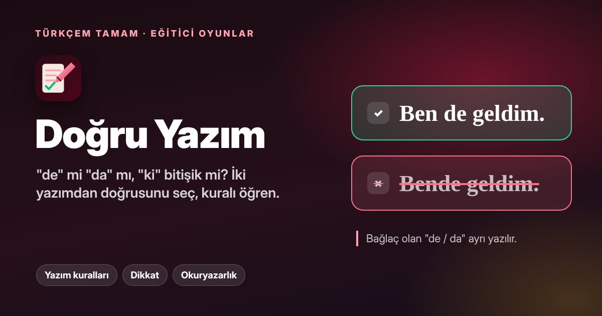 Doğru Yazım