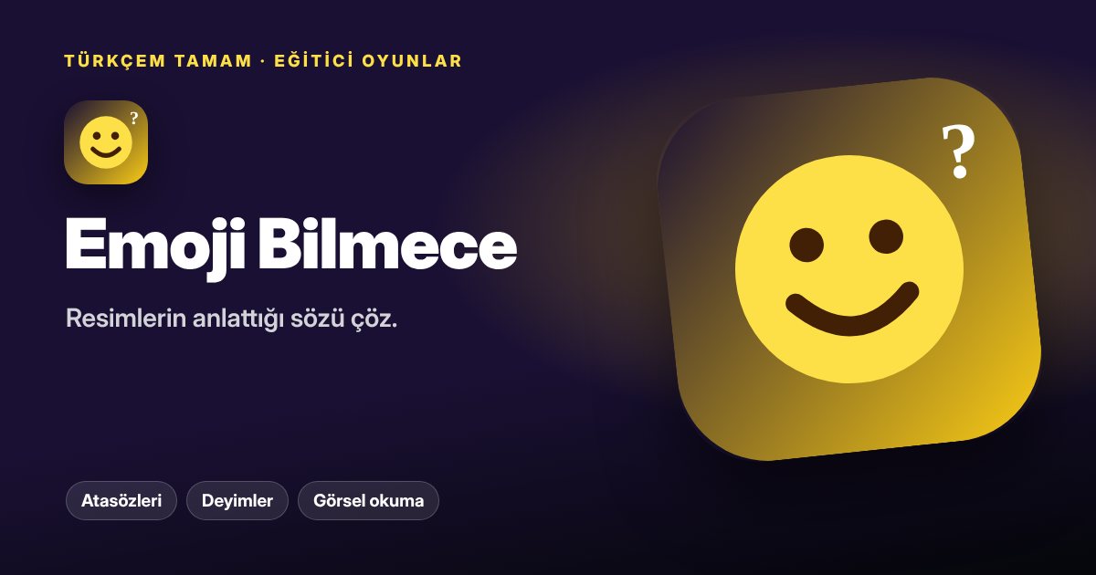 Emoji Bilmece oyunu kapak görseli