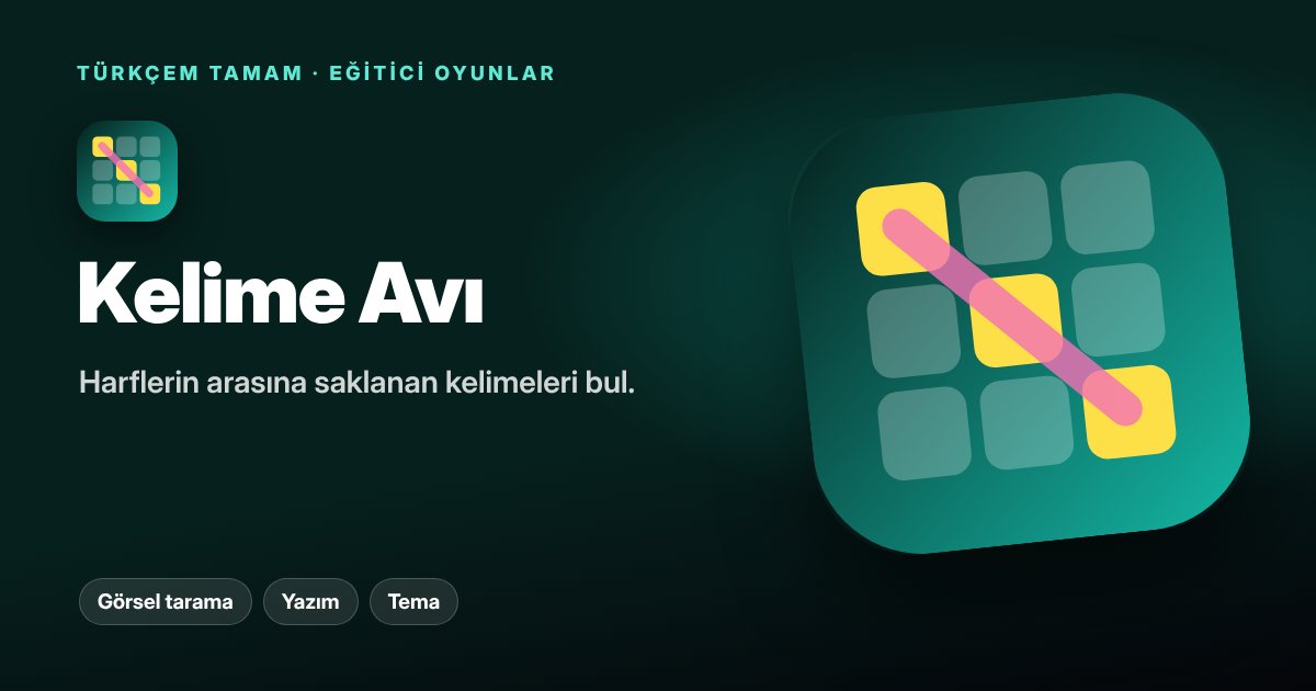 Kelime Avı oyunu kapak görseli