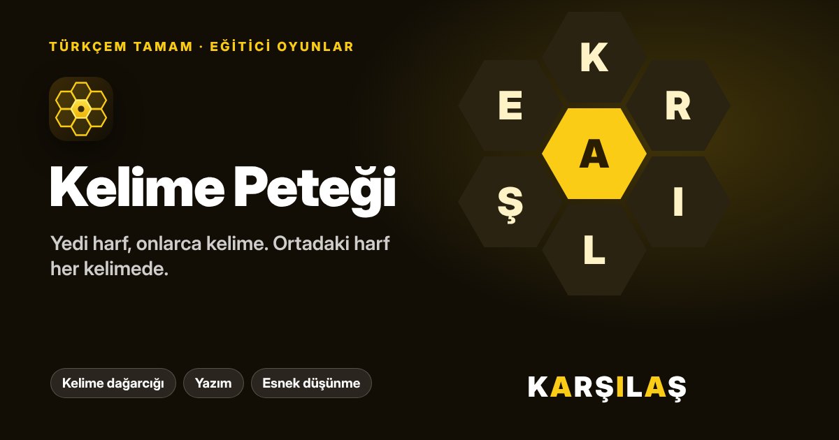 Kelime Peteği oyunu kapak görseli