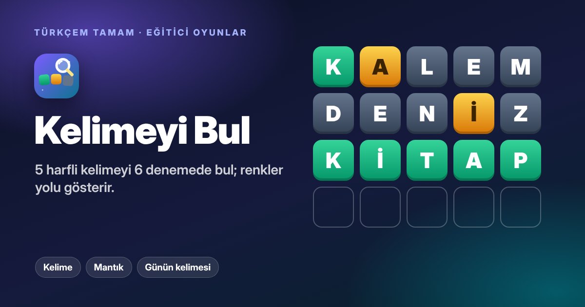 Kelimeyi Bul