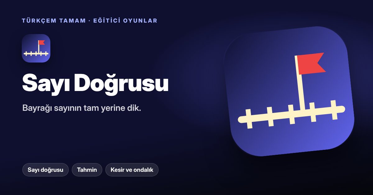 Sayı Doğrusu oyunu kapak görseli