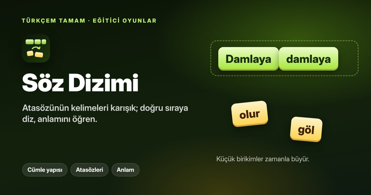 Söz Dizimi oyunu kapak görseli