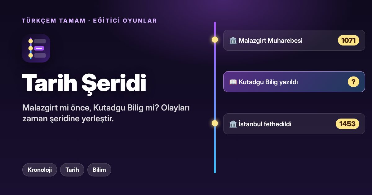 Tarih Şeridi oyunu kapak görseli