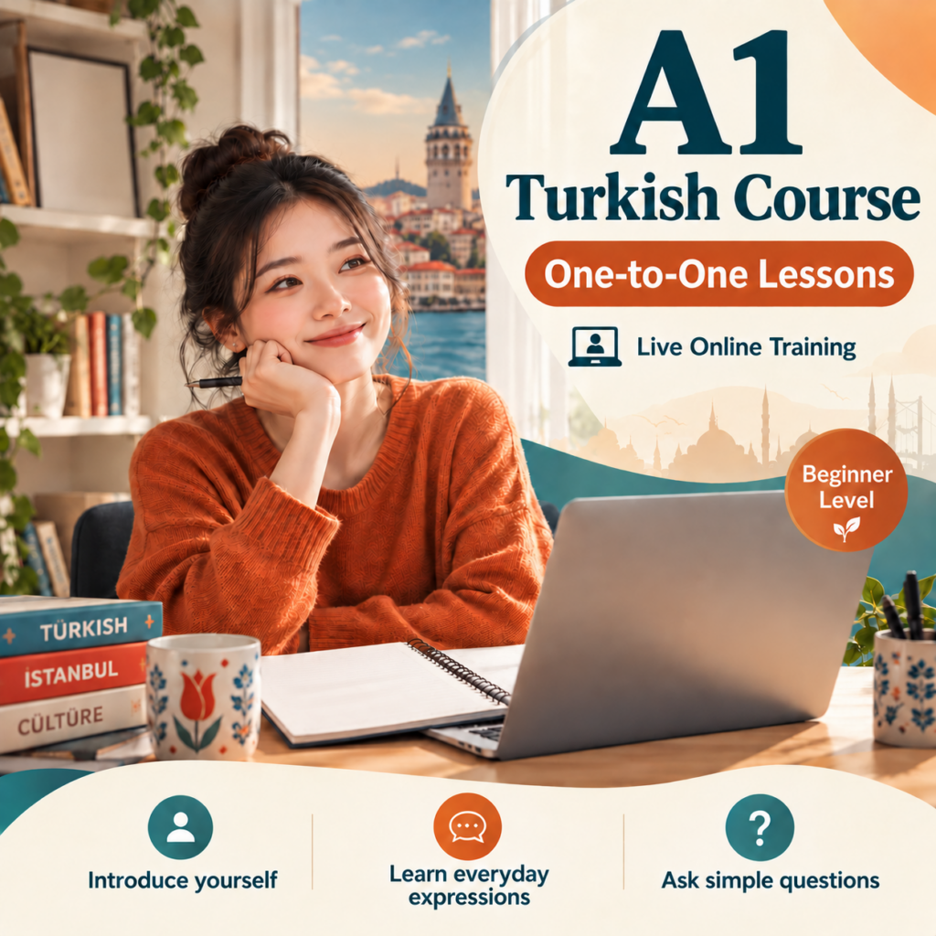 A1 Turkish Course | One-to-One Live Training