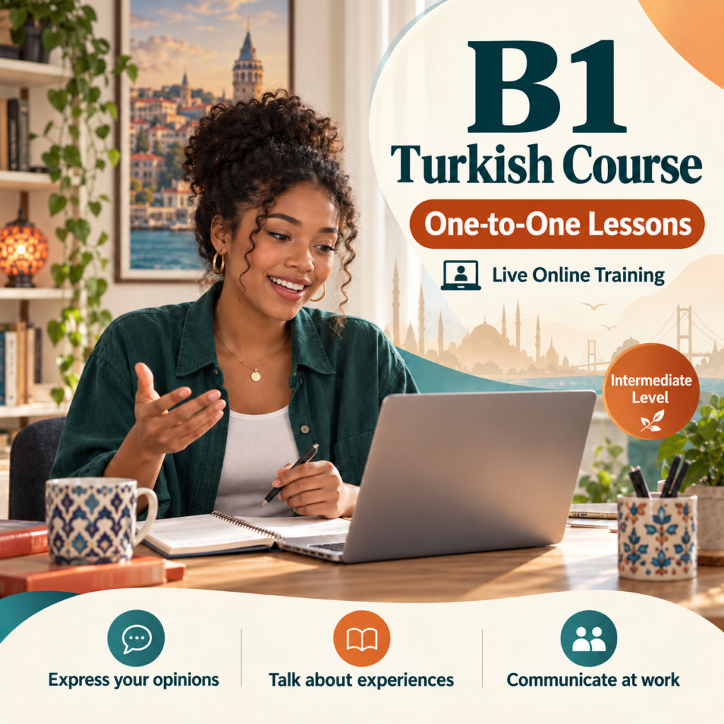 B1 Turkish Course | One-to-One Live Training