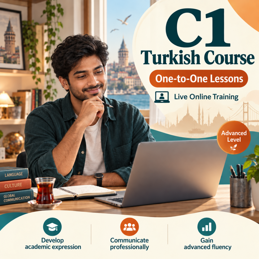 C1 Turkish Course | One-to-One Live Training